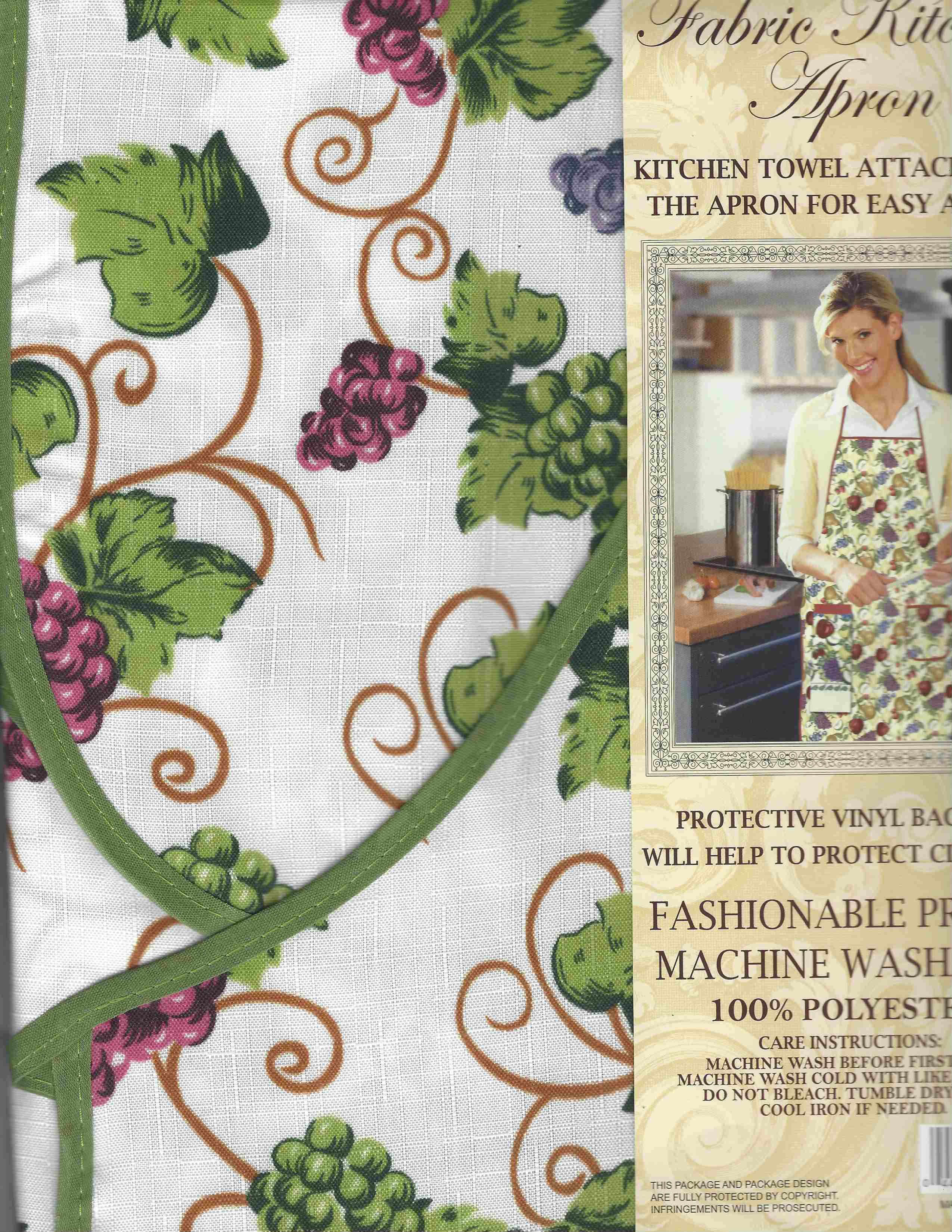 Grape Themed Towel and Craft or Kitchen Apron Grape Themed Towel and Craft or Kitchen Apron